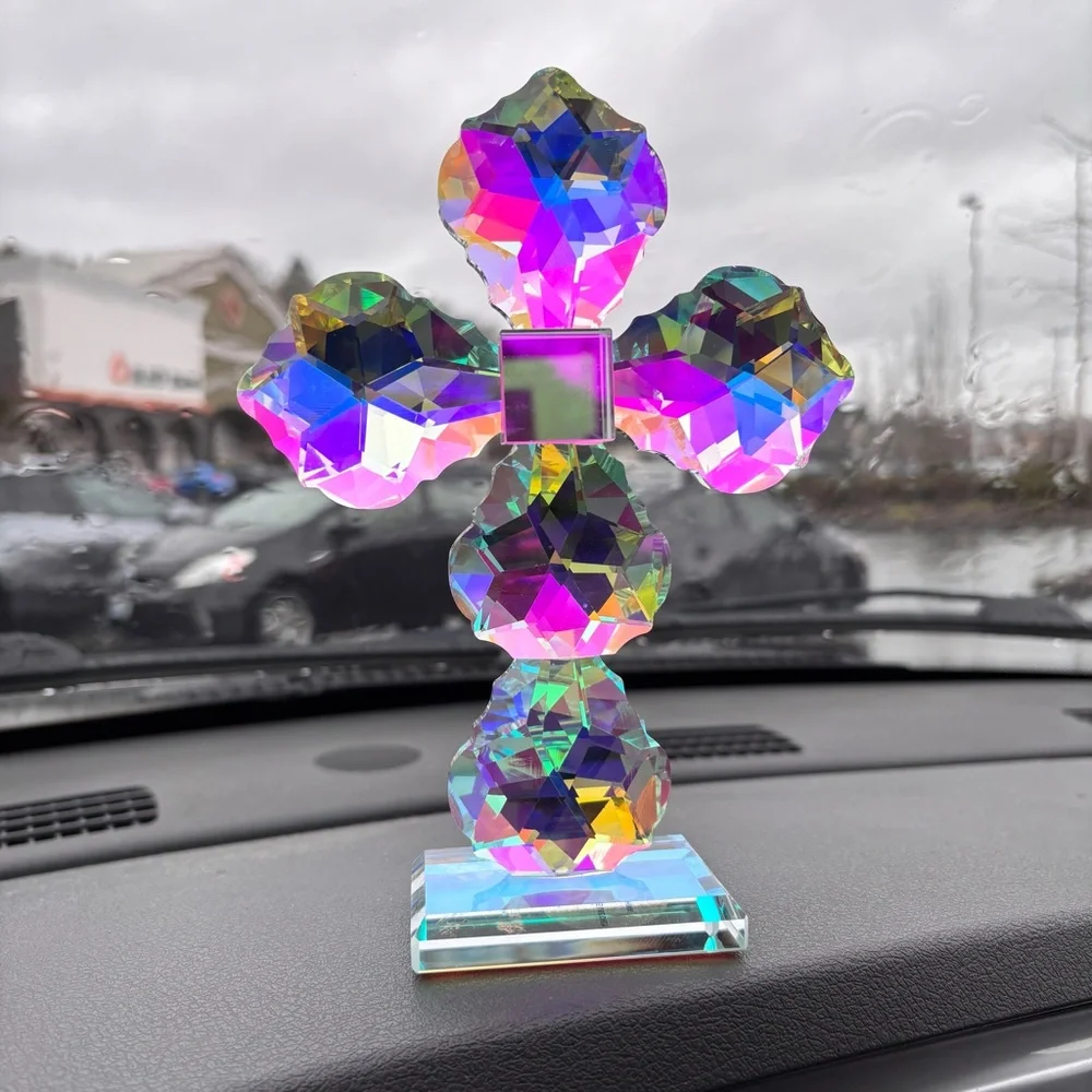 Crystal Cross.    Multi Faceted.